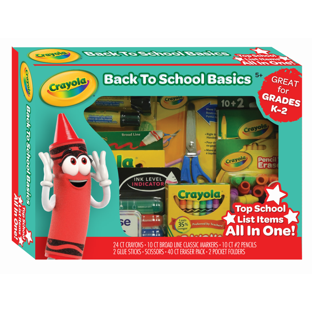 Crayola Back To School Basics Set, Grades K2