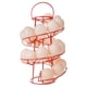 thumbnail image 1 of Estante dispensador en espiral moderno de lujo Egg Skelter: organizador de almacenamiento de huevos de gallina de alambre independiente, canasta de exhibición para encimera de cocina, color rojo, 1 of 4