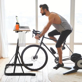 Costway Indoor Stationary Bike Training Stand with Levels