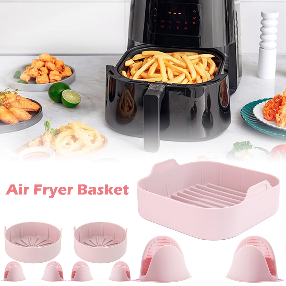 Air Fryer Silicone Pot Easy Cleaning Air fryer Accessories Replacement Of
