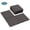 Coffee, variant on ATR ART to REAL Patio Interlocking Deck Tiles,9PCS Square Outdoor Floor Tiles,Gray