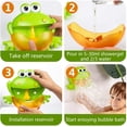 thumbnail image 4 of Juguete de baño de burbujas con forma de rana, máquina de burbujas con taza apilable para niños, máquina de burbujas de jabón con música para niños, 4 of 6