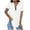 White, variant on lmcalzta Womens Short Sleeve Button down Shirts Business Work Fitted Collared Blouses Office Blouse Trendy 2025