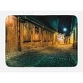 thumbnail image 1 of City Old Houses Bath Mat, Dark Deserted Alley by Night in Sibiu Romania Mysterious Historical Place, Plush Bathroom Decor Mat with Non Slip Backing, 29.5" X 17.5", Multicolor, by Ambesonne, 1 of 2