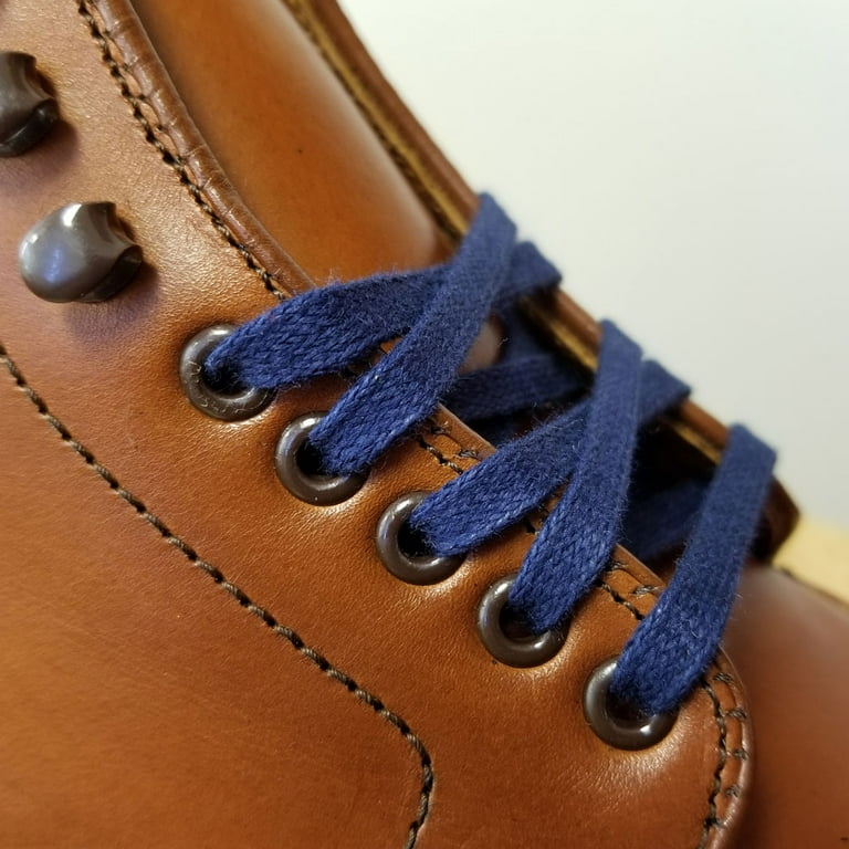 Flat Thin Semi-Waxed Boot Laces 54