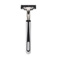 thumbnail image 2 of Cuchilla de acero inoxidable de 6 piezas para hombres, maquinilla de afeitar manual, afeitadora de barba clásica con mango (tres capas), 2 of 5