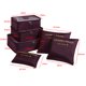 thumbnail image 3 of 6 unids/set bolsa de almacenamiento de equipaje bolsa de embalaje de viaje para ropa interior de zapatos (rojo vino) Ndcxsfigh Libre de BPA, 3 of 6