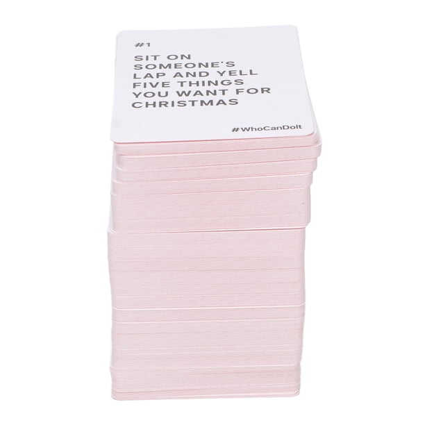 Tarjeta De Desafío De Amigos, Entretenido Juego De Cartas De Desafío En Inglés, Divertido Portátil Para Bar Para Hombres