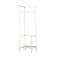 thumbnail image 1 of Abbracc Coat Rack Dorm Sweaters Jackets Scarf Hats Multipurpose Clothes Hanger Stand Two Layer White, 1 of 9