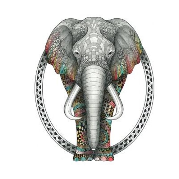 Pre-Owned Tangleeasy Lined Journal Elephant (Hardcover) 164178010X 9781641780100