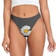 thumbnail image 1 of Fotbe Keep Life Simple Daisy Flower Tanga Sin Costuras para Mujer con Estampado – Panties Invisibles, Transpirables y Cómodos para Uso Diario-Small, 1 of 4