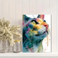 thumbnail image 2 of Oriental Shorthair Cat Canvas Wall Art, Colorful Watercolor Kitten Modern Home Decor, 2 of 8