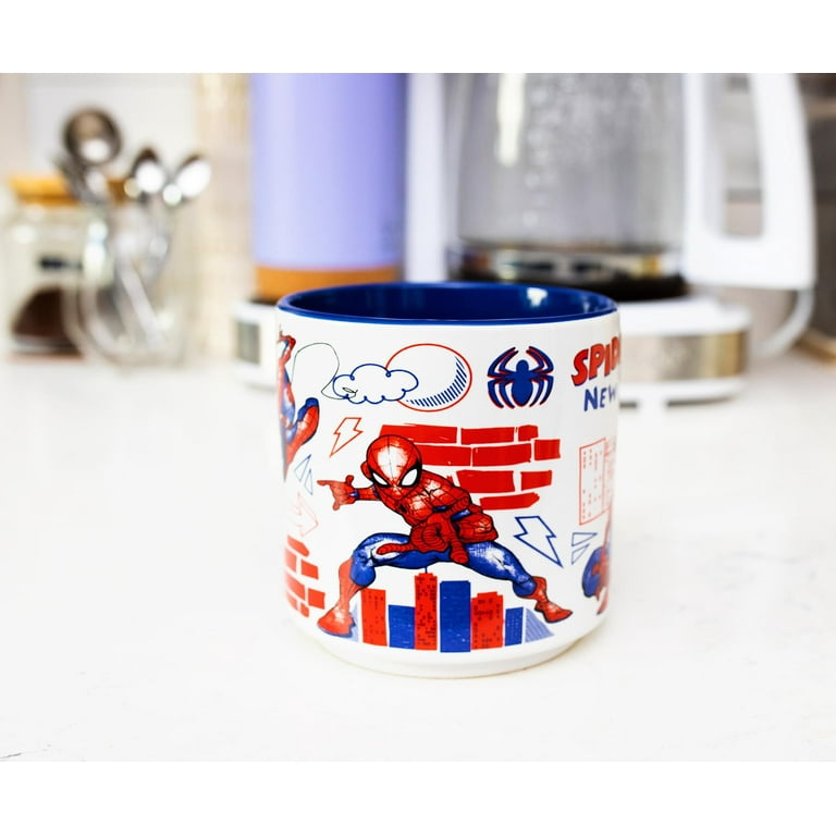 DC Brand Spiderman Mugs, Spiderman Printed Coffee/Tea Mugs (330 ml),  Ceramic Mugs, Coffee Mug, Tea