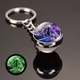 thumbnail image 5 of Luminous Twelve Constellation Keychain Pendant Time Stone Luminous Glass Ball Ornaments Metal Key Chain Wholesale, 5 of 14