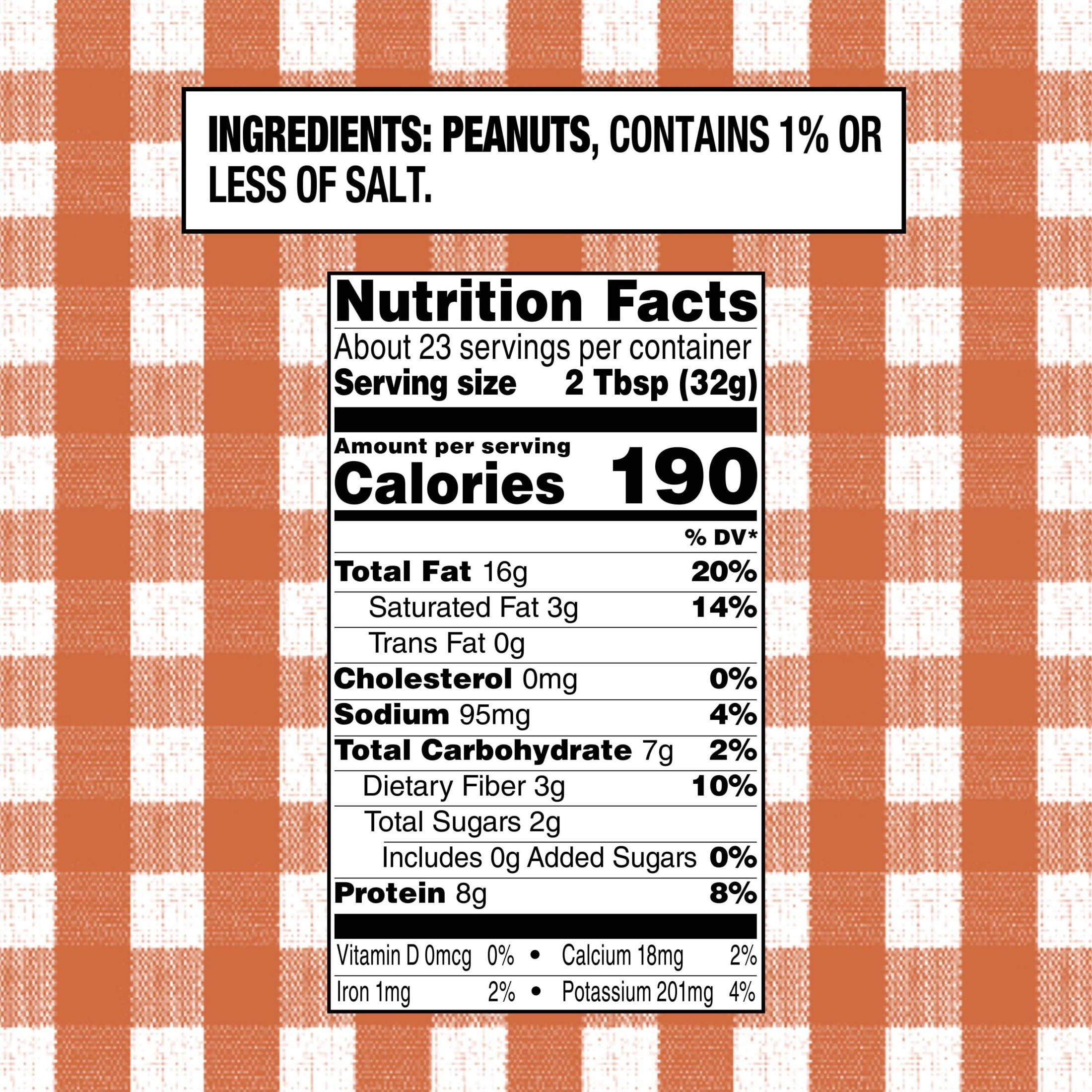 (6 pack) Smucker’s Natural Chunky Peanut Butter, 26 oz Jar