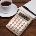 thumbnail image 3 of Hiroekza Mini Cute 12-Digit LCD Basic Calculator - Stylish & Efficient for School, Office & Home Use Khaki, 3 of 6