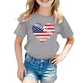 thumbnail image 4 of Girls Casual Printed Short Sleeve Round Neck T-Shirt For Everyday Play And School Wear Comfortable Tee, 4 of 4