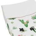 thumbnail image 2 of Sweet Jojo Designs Cactus Floral Green Pink and White Changing Pad Cover, 2 of 6