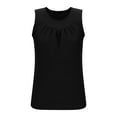 thumbnail image 4 of Cotton Linen Vest Tops Women Summer Loose V-Neck Tank Top Plain Camisoles Casual Lightweight Swing Sleeveless Tops Comfortable Cami Basic Tees Shirts, 4 of 6