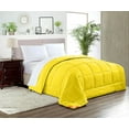thumbnail image 1 of SGI Microfiber Comforter Set King Size Yellow Solid 3 Piece, 1 of 5