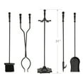thumbnail image 3 of UniFlame 5-Piece Black Finish Fireset with Ball Handles, 3 of 7
