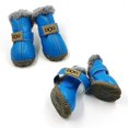 thumbnail image 1 of 4 Pcs/set Winter Pet Dog Shoes For Small Dogs Cats Super Warm Leather Dog Snow Boots Waterproof Chihuahua Pug Shoes Pet Supplies ShopWise Round, 1 of 13