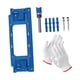 thumbnail image 3 of Kit de instalación de bisagras Accesorios fáciles de usar Plantilla de enrutador de bisagra de puerta Azul, 3 of 9