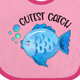 thumbnail image 4 of Inktastic Cutest Catch Cute Blue Fish Boys or Girls Baby Bib, 4 of 4