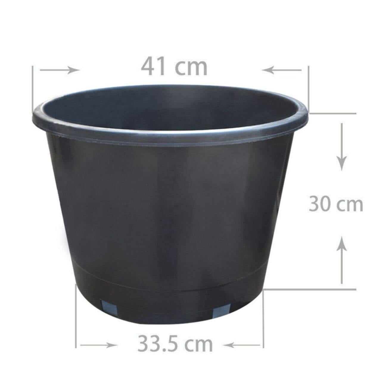 10 Pack Seed Starter Pots 10 Gallon Garden Planter Plastic Seedling Pots Flower Plant Container for Succulents, Seedlings, Cuttings, Transplanting