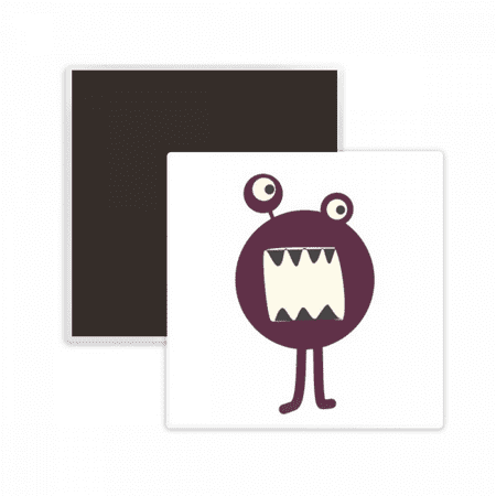 

Universe And Alien Monster Square Ceracs Fridge Magnet Keepsake Memento
