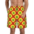 thumbnail image 2 of Uemuo Music Colors Pattern Men's Swim Trunks Hawaiian Beach Bathing Suit Swimsuits Beach Quick-Dry Shorts with Pockets-Small, 2 of 9
