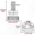 thumbnail image 4 of Black Rear F Seat Bolt Tab Screw Nut for Sportster XL 883 1200 Fatboy Road King Motorcycles, 4 of 5
