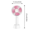 Jrocdr Handheld Small Fan Portable Adjustable Mini Rechargeable Fan