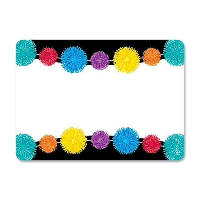 Creative Teaching Press CTP8717 Adhesive PomPoms Name Tag Labels