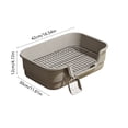 thumbnail image 3 of High Wall Dog Potty Tray Toilet For Small Medium Dogs Removable Reseau Disclose Proof Base Foolproof Clean Pet Litter Box With Oppose Slide Bottom, 3 of 6
