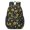 Sunflower and Bee Black Pattern, variant on Sunflower and Butterfly Black Pattern 17" Waterproof Oxford School Backpacks for Teens, S-Shape Padded Straps, for School, Travel, Hiking, Camping