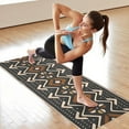 thumbnail image 6 of Boho Brown and Beige Ethnic Pattern Hot Yoga Mat Towel Non Slip for Hot Yoga - Quick-Drying Yoga Mat Cover with 4 Corner Pockets with Travel Bag - Hot Yoga Towel Non Slip 74"x26", 6 of 6