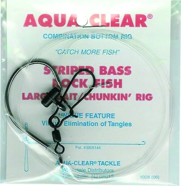 Aqua Clear ST10CFF Striped Bass Fish Finder Rig 10/0 Circle Hook