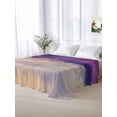 thumbnail image 5 of Night Sky Stars Full Size Flat Sheet, Wrinkleproof & Fadeproof Cooling Flat Bed Sheet Only, Shooting Star Cloud Galaxy Breathable Soft Bedding Top Sheets 81 x 96 Inches, 5 of 8
