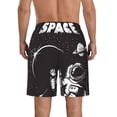 thumbnail image 3 of Kll The Race To Space Men'S Casual Summer Beach Shorts Hawaiian Shorts With Pockets-3x-Large, 3 of 9