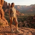 thumbnail image 3 of Gexuosn Hiking Boots for Women Outdoor Trekking Camping Trail Hiking Shoes, Khaki, 3 of 8