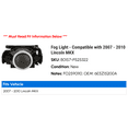 thumbnail image 2 of Fog Light - Compatible with 2007 - 2010 Lincoln MKX 2008 2009, 2 of 2