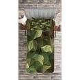 thumbnail image 3 of Ambesonne Sage Quilted Bedspread Set 2 Pcs, Geometric Fractal Camo, Twin Size, Brown and Green, 3 of 3