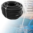 thumbnail image 1 of Manguera de succión para piscinas subterráneas, manguera de limpieza de tuberías para piscinas, 6,3 m, de filtrado, tubería flexible, tubería de drenaje con manguito giratorio Negro, 1 of 5