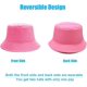 thumbnail image 3 of Bucket Hat for Women Men, Reversible Cotton Summer Sun Beach Cap Solid Color Style, 3 of 5