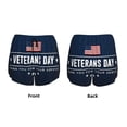 thumbnail image 3 of Rateoe Happy Veterans Day Printed 2 in 1 Women's Workout Shorts for Athletic Gym Running Shorts with Phone Pockets-XX-Large, 3 of 7