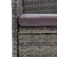 thumbnail image 5 of vidaXL Garden Dining Chairs 4 pcs Poly Rattan Grey, 5 of 5