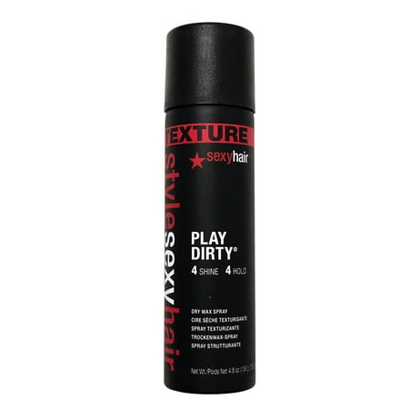 Style Sexy Hair Play Dirty Dry Wax Spray 4.8 oz (4 Shine + 4