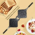 thumbnail image 3 of Maker Heart Shape Waffle Maker Pan Non Stick Double Sided Baking Pan Breakfast  Maker Small Kitchen Appliances, 3 of 7