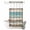 Brown Light Blue, variant on No Hook Shower Curtain, Farmhouse Teal Blue Brown Shower Curtains for Bathroom with See Through Top Window, Vintage Wooden Waterproof & Washable Bath Curtain 60"x72"